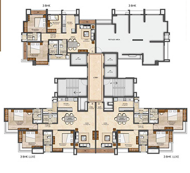 Puravankara Thane 3bhk Floor Plans